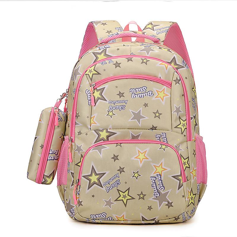 New Middle and High School Students Schoolbag Large Capacity Fresh and Cute Backpack Casual Simple Travel Backpack