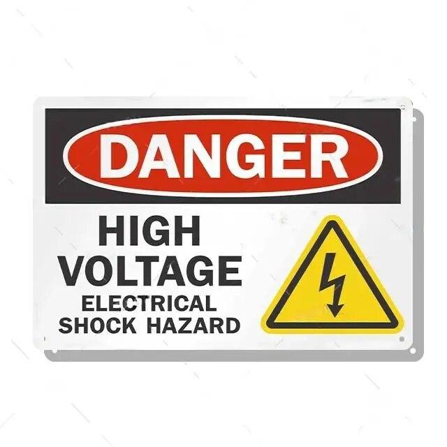 Metal Tin Signs Decor Warning 24 Hour Video Posters Surveillance Private Property No Trespassing Outdoor Indoor Wall Decor