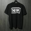 Nine Inch Nails NIN Repint Графическая Футболка Группы Винтажный Стиль Черная Унисекс