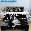 3PCS pop music Dua Lipa 3pcs Bedding,Including 3PCS Duvet Cover And 2pcs Pillowcases Perfect for Christmas,Ideal for Bedroom, Dormitory