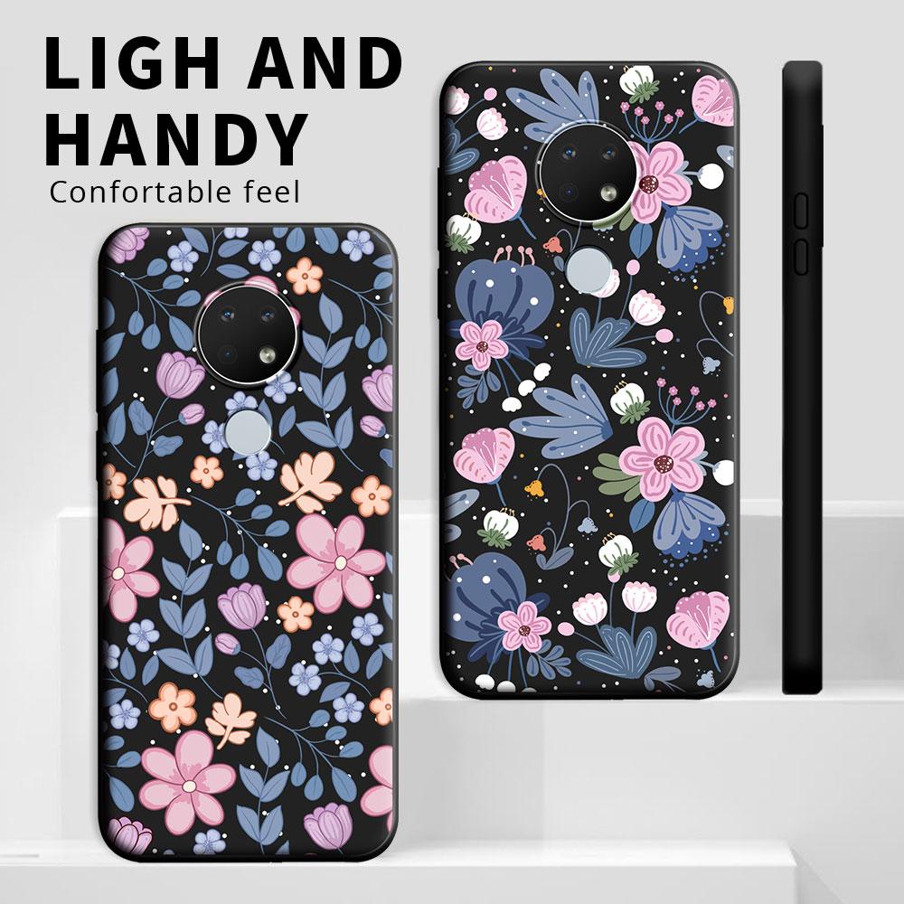 For Nokia 7.2 6.3 6.2 5.4 5.3 5.4 Case Cartoon Cute Flower Shockproof Silicone Soft Phone Case For Nokia 3.4 2.4 1.4 Back Cover
