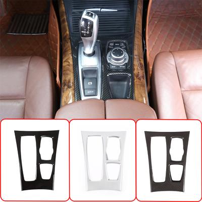 Стайлинг автомобиля для BMW X5 E70 X6 E71 2010-2013 Центральное управление, панель переключения передач, мультимедийные кнопки, рамка, накладка, ABS