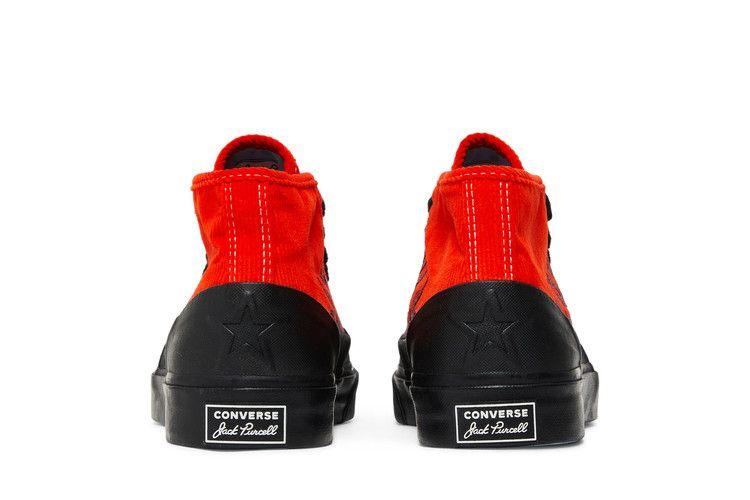 Мужские кроссовки Converse Jack Purcell Chukka Mid ASAP Nast Красный Вишневый Томат/Черный