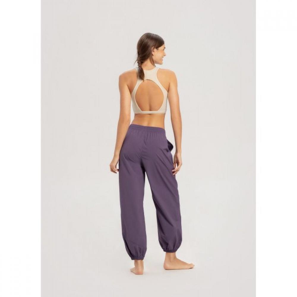 Budhi Mudra Diagonal Jogger Pants  Grape Compote  B61003apl44 P44 