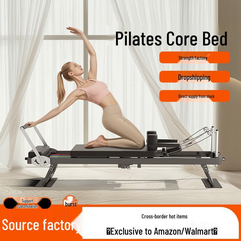 Folding Pilates Reformer & Yoga Rehab Equipment for Home Fitness