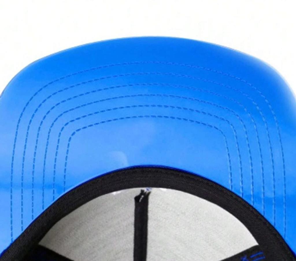 Sproutsy Men's Retro 80s Cap, Cute and Cool, Unisex, Street Style, Popular Flat Visor (Blue)