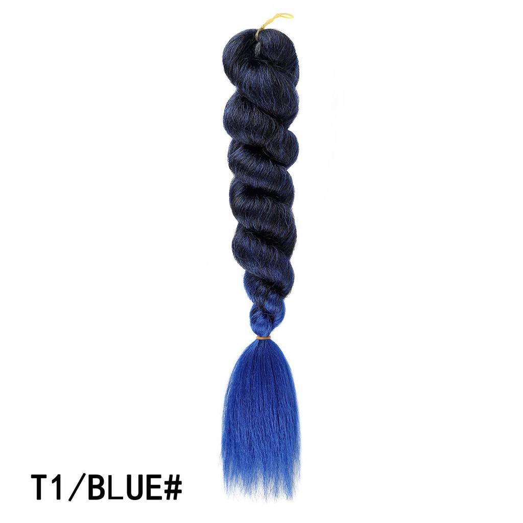 Цветные Оmbre Jumbo Волосы для Плетения Низкотемпературные Огнестойкие Синтетические Волосы оптом Без Спутывания Крючком для Кос и Плетений Наращивание Волос