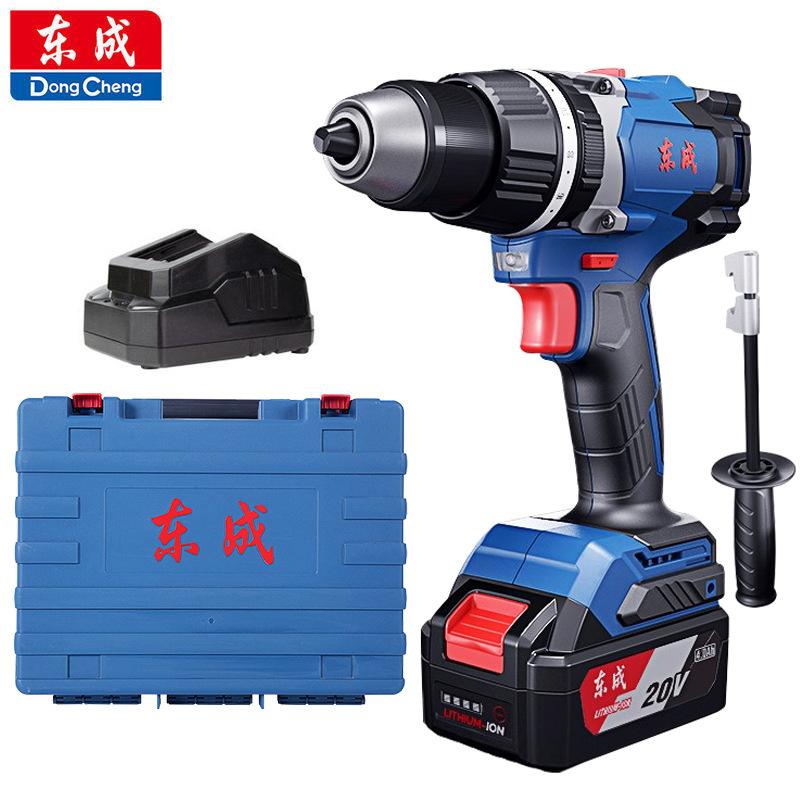 Dongcheng 20V Бесщеточная ручная дрель Ударная дрель DCJZ03-13E Промышленный класс Высокий крутящий момент Ударная дрель, Шуруповерт