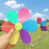 Landscape Art Decoration 10m Windmill String Hanging Rope Whirligig Decor Wind Spinner Plastic Rainbow Color Wind Rotator Lawn
