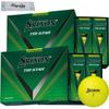 SRIXON TRI-STAR Passion Yellow 2 Dozen Set Golf Balls 24 Balls 2024 Original Cleaning Sheet Set