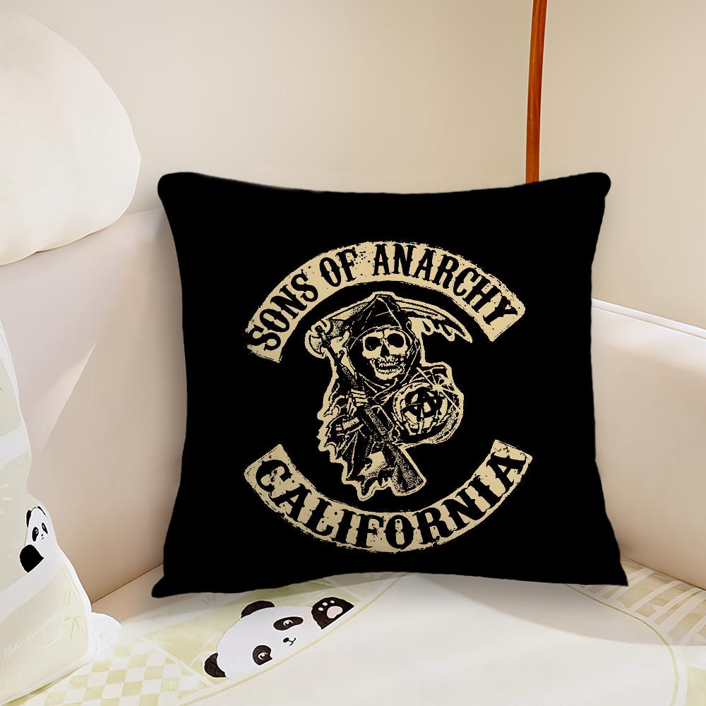 Hot Tv S-Sons Of A-Anarchy Pillow Case Living Room Sofa Cushion Cover Suitable For Home Bedroom Room Decoration