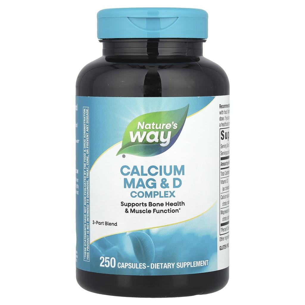 Nature'S Way, Calcium Magnesium & Vitamin D Complex, 250 Capsules