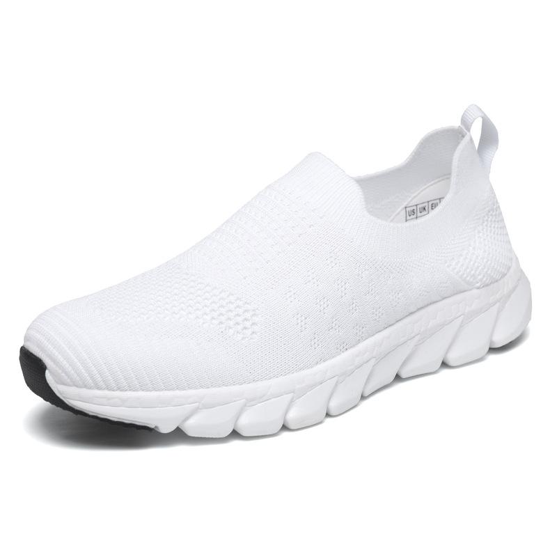 Кроссовки новые 2025 весенние повседневные кроссовки кроссовки летающие плетеные сетчатые дышащие женские кроссовки одна педаль