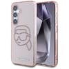 Чехол Karl Lagerfeld Rhinestones K. Головной Логотип Для Samsung Galaxy S25 Розовый