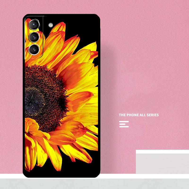 Солнечный Чехол-Подсолнух Для Samsung Galaxy S24 S26 Ultra S20 S21 S22 S23 S25 Plus S10 S25 FE Чехол Coque