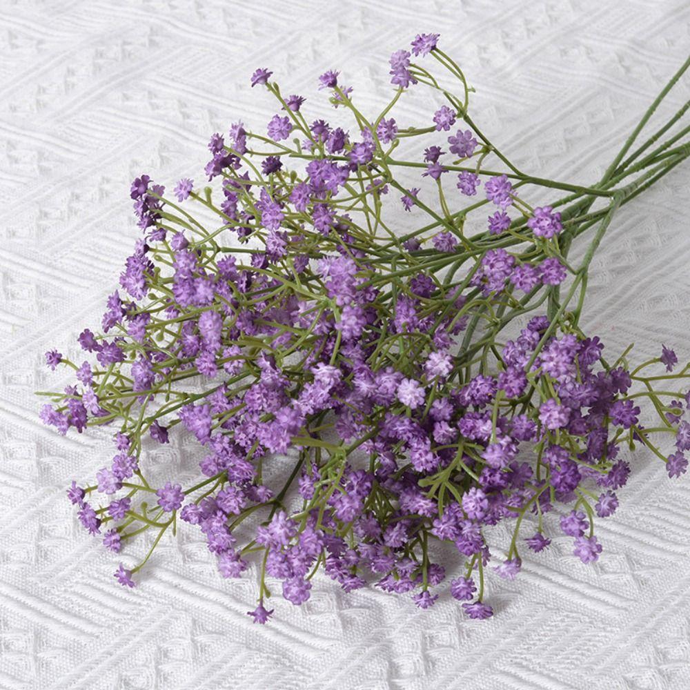 Soft Rubber Gypsophila Flowers 52cm Length Simulated Flower  Wedding Party Decoration