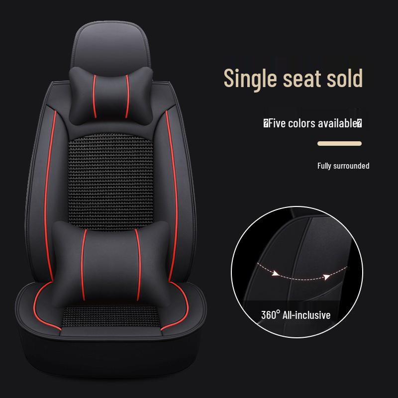 Universal Full Wrap Car Seat Cover for Driver & Co-Driver - All Seasons, Fits Sedan, SUV, Pickup, Van