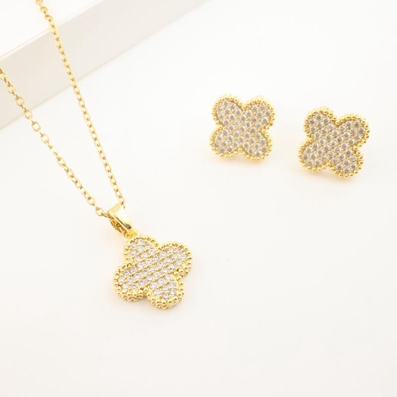 Ретро-стиль, мода, темперамент, серьги с четырьмя листочками клевера, роскошные универсальные блестящие серьги со стразами, женские серьги