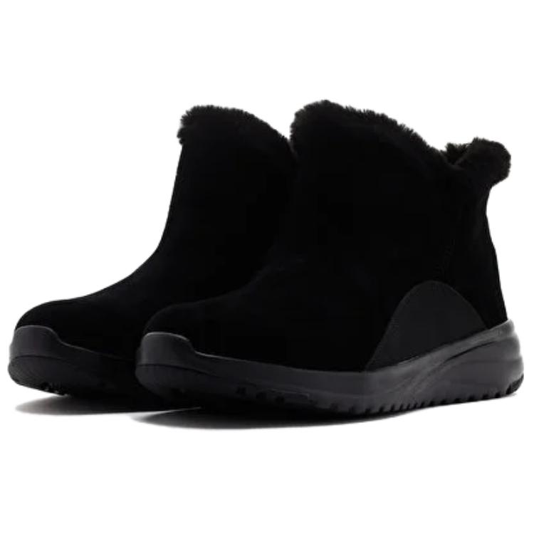 Skechers Удобные, теплые, универсальные короткие снегоступы для ношения на ходу, женские ботинки, черные 144771C-BBK
