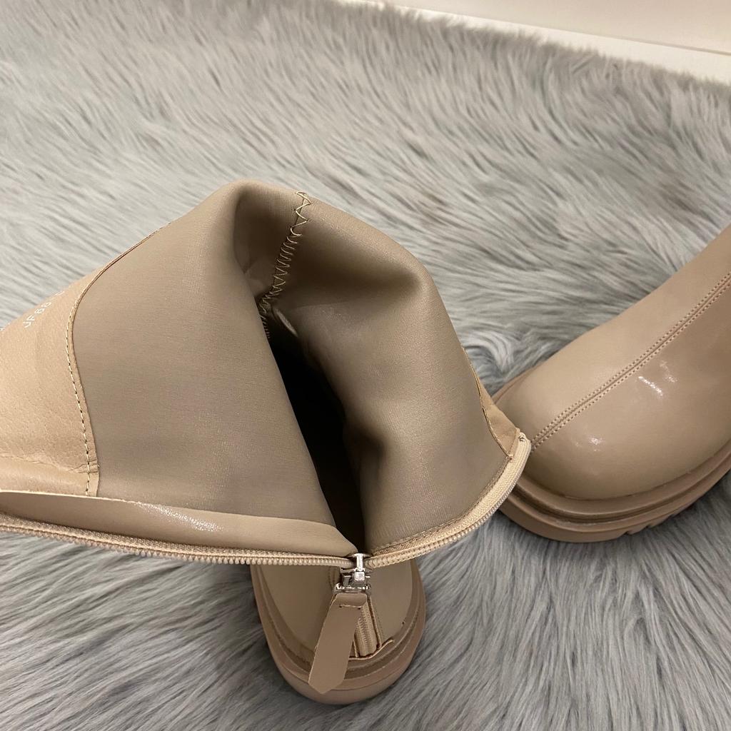 Женские сапоги до колена, обувь на платформе, роскошные брендовые белые ботильоны, осень 2024, женские ботинки, зимняя обувь, Bottin Femme Luxe