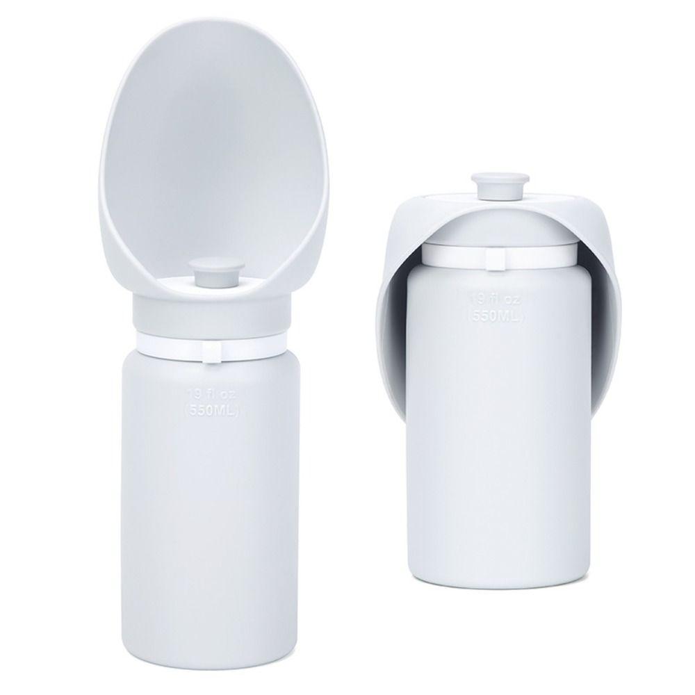 Folding Pet Water Bottle 550ml Water Dispenser Cup High Volume Pet Walking Mug  Travel