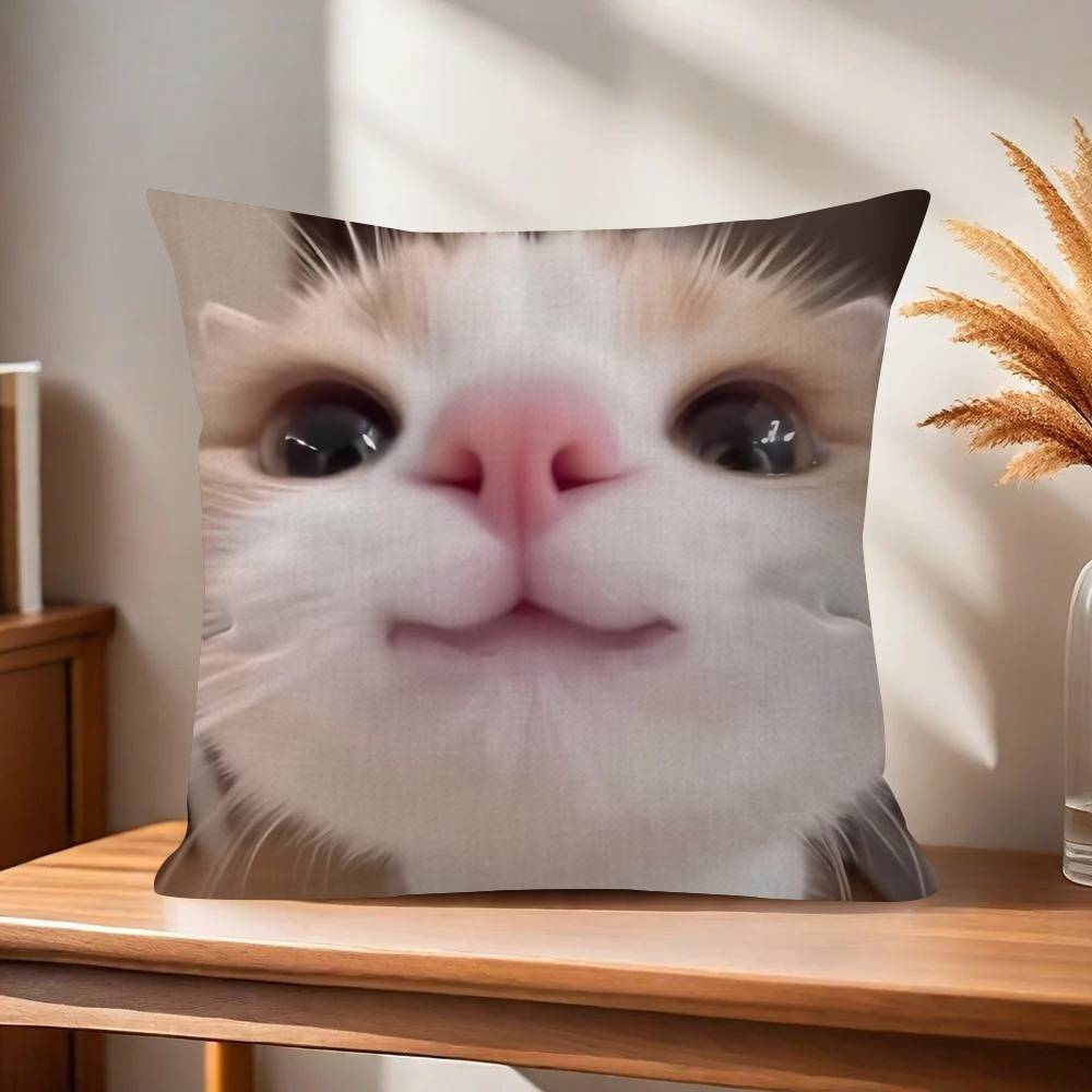 Funny Cat MMeme cm Cushion Cover Pillow Cover Decor Pillowcase Home Pillowcase for Couch Pillow