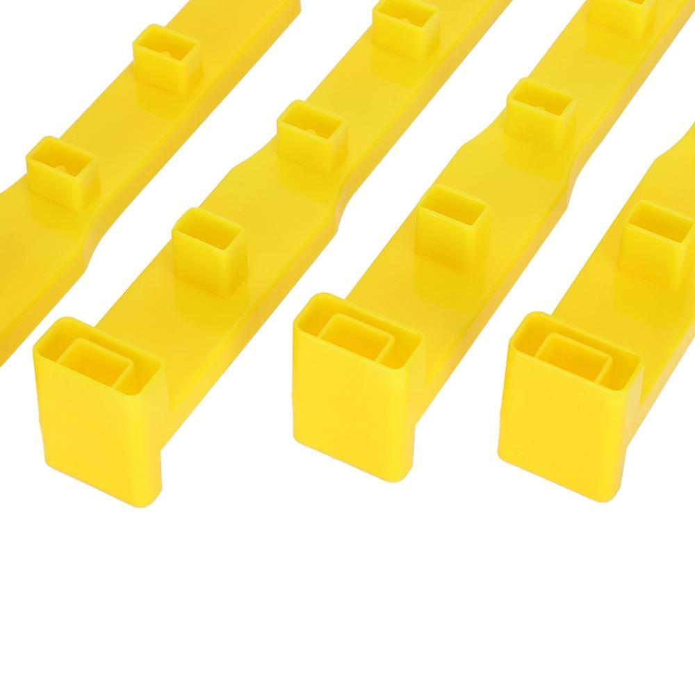 4Pcs Yellow Queen Rearing Frame Bar Plastic Queen Rearing Kit Apiary Management