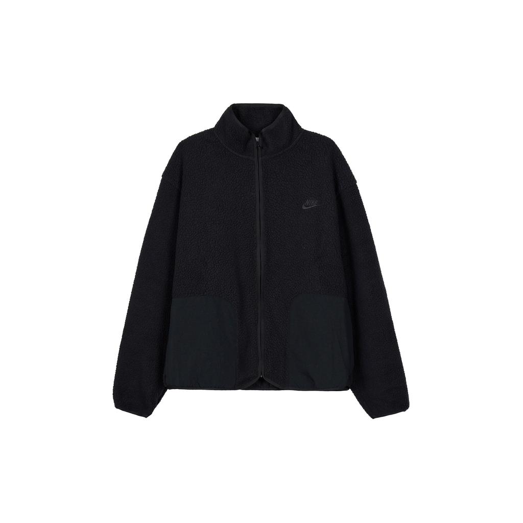Nike Club Velvet feel Coat Men's Black (Unisex) Velvet Jackets FB8387 010