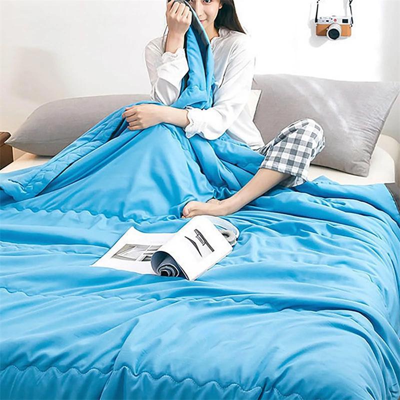 Новый летний плед для кровати Легкий тонкий плед для жаркой погоды Летнее одеяло с кондиционером