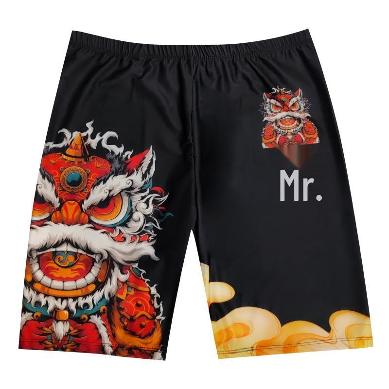 Мужские плавки средней длины, профессиональные пляжные длинные боксеры, купальники для мальчиков больших размеров для горячих источников