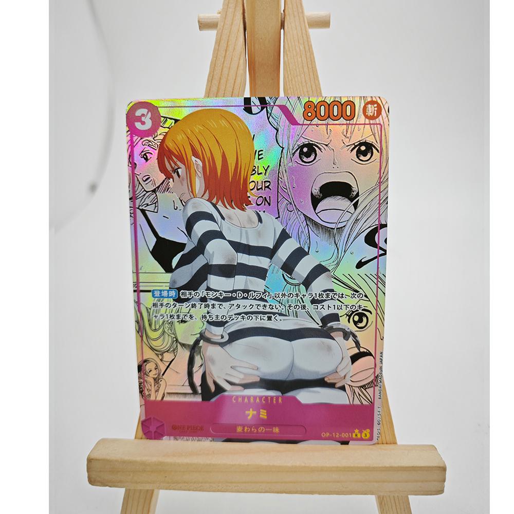 3pcs/set Boa HancockNami Diy Self Control Collect Signature Trading Flash Card Anime Cartoon Gift one piece opcg Entertaining Play Safe Kid Friendly