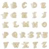 Crystal Rhinestone Pearl A-Z 26 Letters Brooch Women English Alphabet Brooch Pin Corsage Collar Jewelry Clothes Bag Decor Gifts