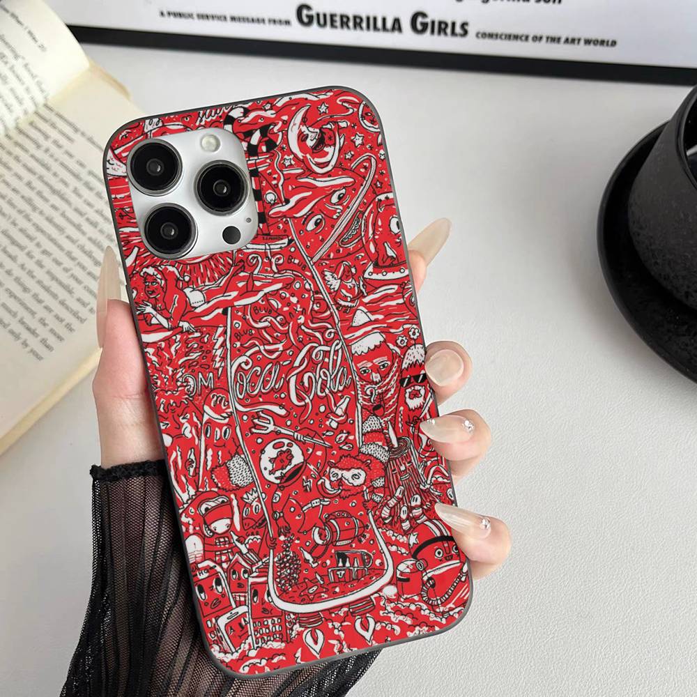 Coca-cola Vintage For IPhone 17 16 15 14 13 12 11 Pro Max Plus Pro Clear Phone Cover Non-Slip Shell