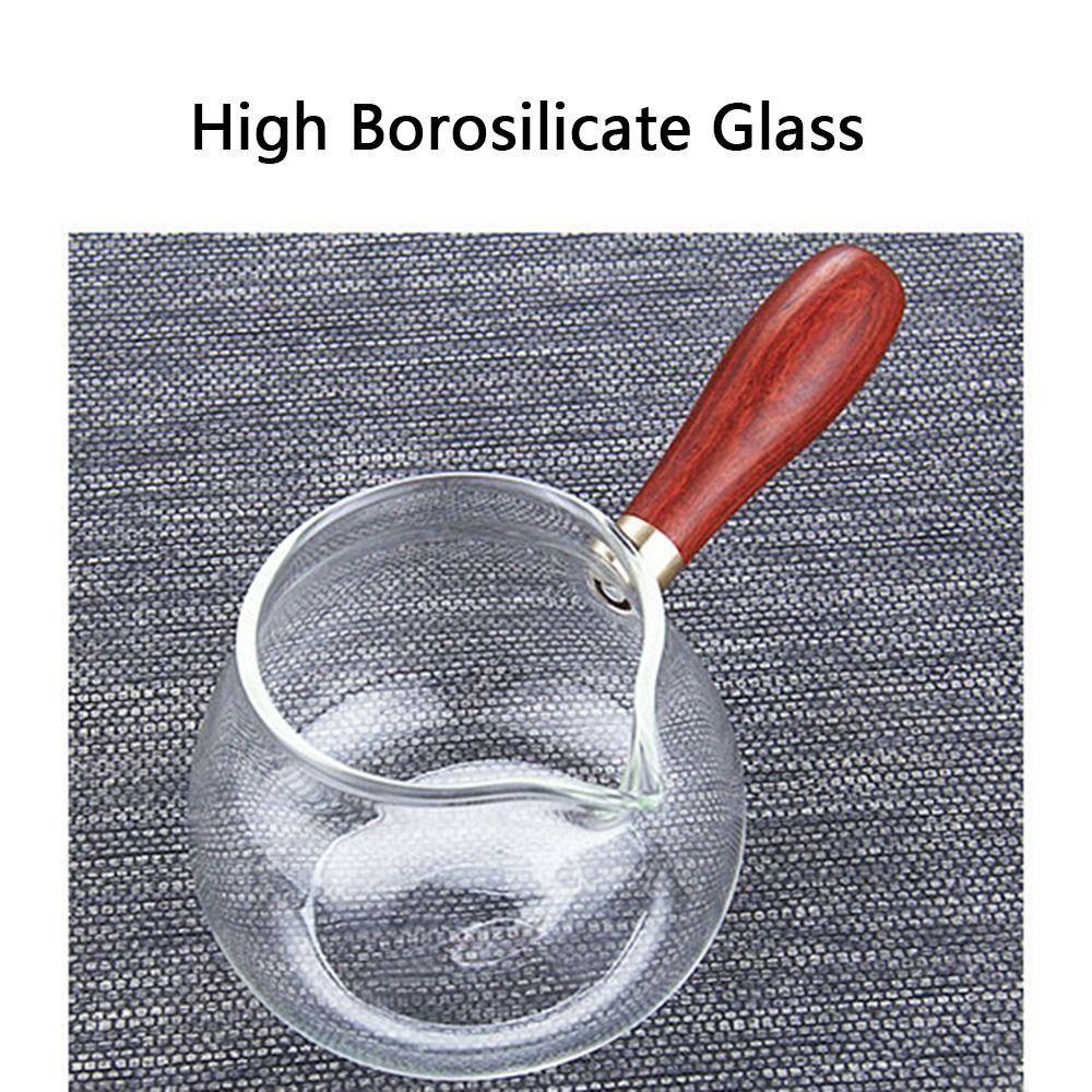 Transparent Glass Sharing Tea Cup Chinese Style Loose Leaf Tea Maker Milk Clear Tea Kettle  Office