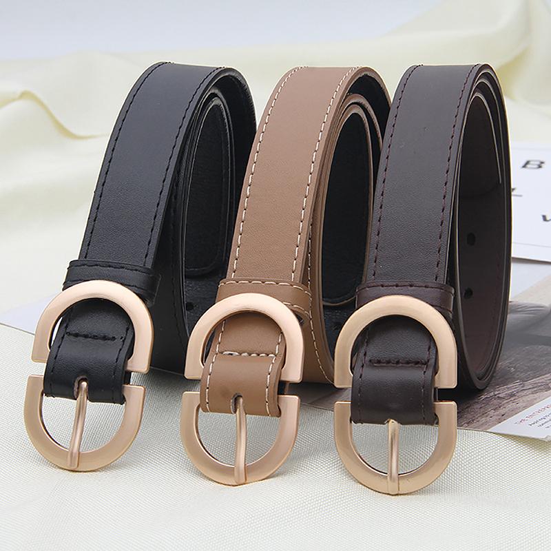 New Korean Simple Belt With Suit Coat Jeans Women'S Waistband Simple Decorative Casual Versatile Belt Accessories