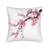 Pillow Cover Pink Cherry Blossom Watercolor Morden Pillow Case For Office Car Home Decor Pillowcases