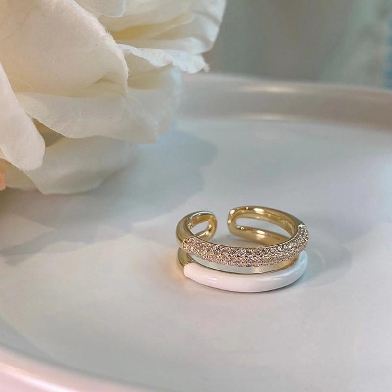 Shape Fashionable Heart Copper Ring For Women With Adjustable Fit And Unique Style