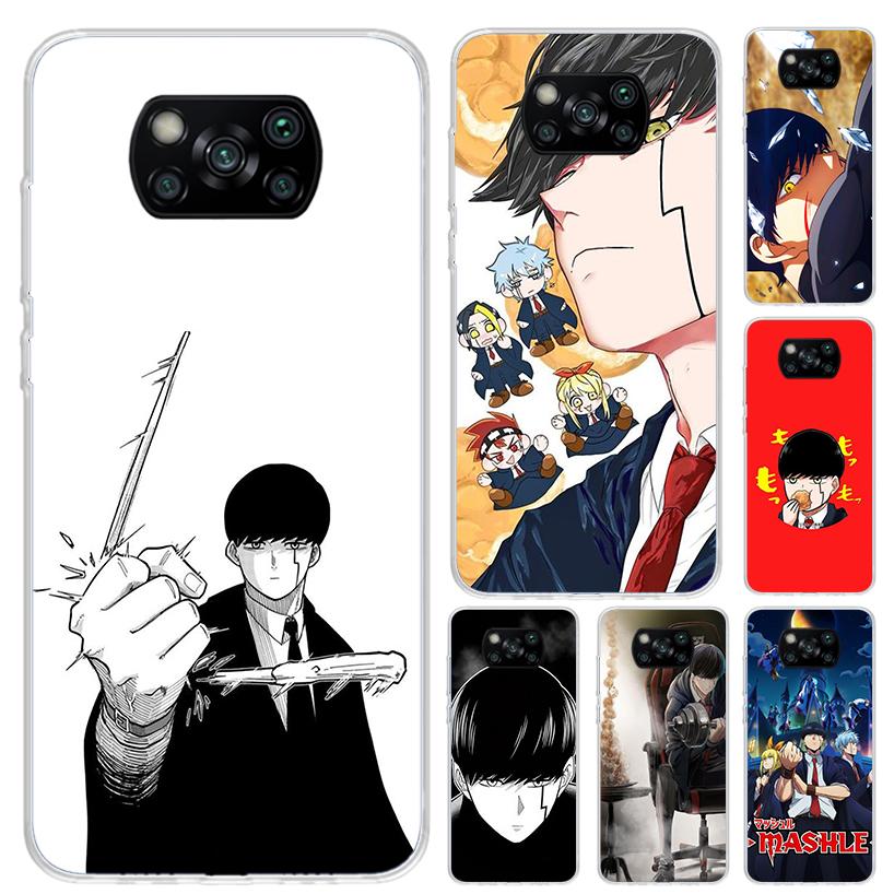 Mashle Magic And Muscles Phone Case for Xiaomi Poco X5 X6 X7 Pro F7 Ultra M7 Redmi 15 15C 13 13C 12 12C 10 10A 10C 9 9A 9C 9T Sh