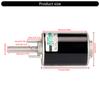 High Speed Electric Gear Motor 12/24V 30W Permanent Magnets Motor Reversible Electric Gear Motor for DIY Generator