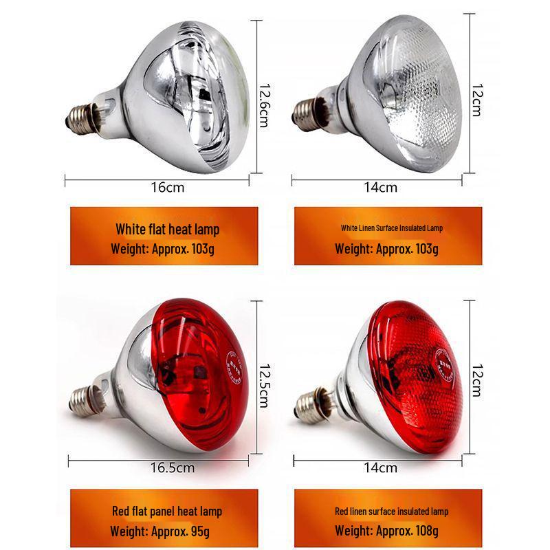 Adjustable EU Spec Aquaculture Heating Lamp - Waterproof, Explosion-proof for Chickens, Ducks, Geese, and Piglets