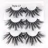 Thick Long Wispy Cross Handmade False Eyelashes 3D Soft Mink Hair Eyelashes Extension 25mm Lashes