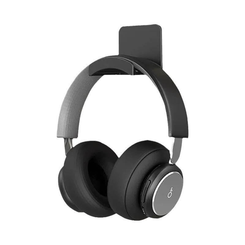 Adhesive Wall-Mounted Headphone Hook for Over-Ear Headsets