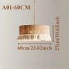 JOYINLED Hand Woven Hemp Rope Chandelier 30/40/50/60cm Large Drum Pendant Light with Tassel Boho Farmhouse Lighting E27 Lamp