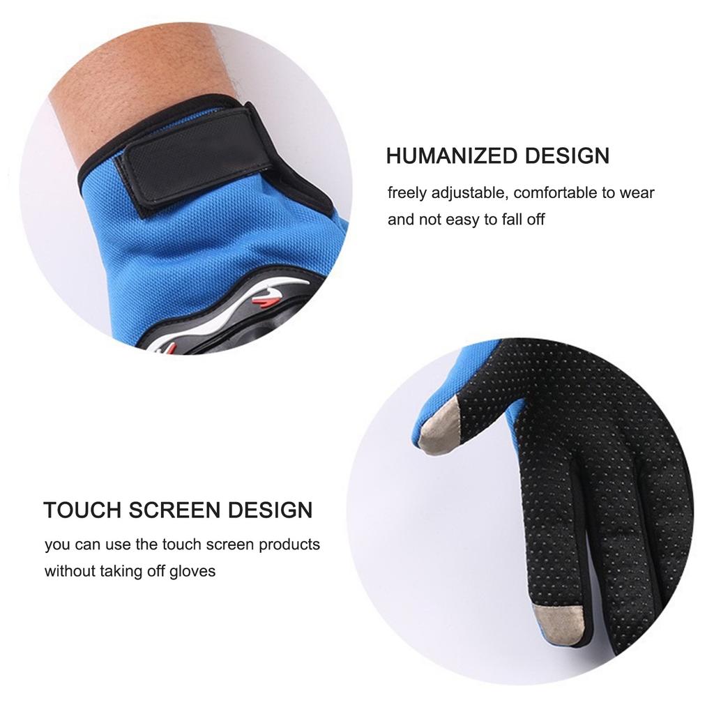 Motorcycle Racing Gloves, Motocross Gloves, Design, Hard , Knuckle , Anti-Slip Palm for Outdoor Sports, Riding