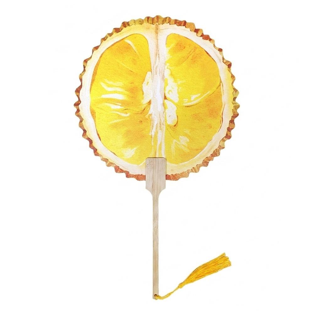 Cartoon Fruit Fruit Fan Multicolor Circular Fan Creative Handheld Fan Summer Season