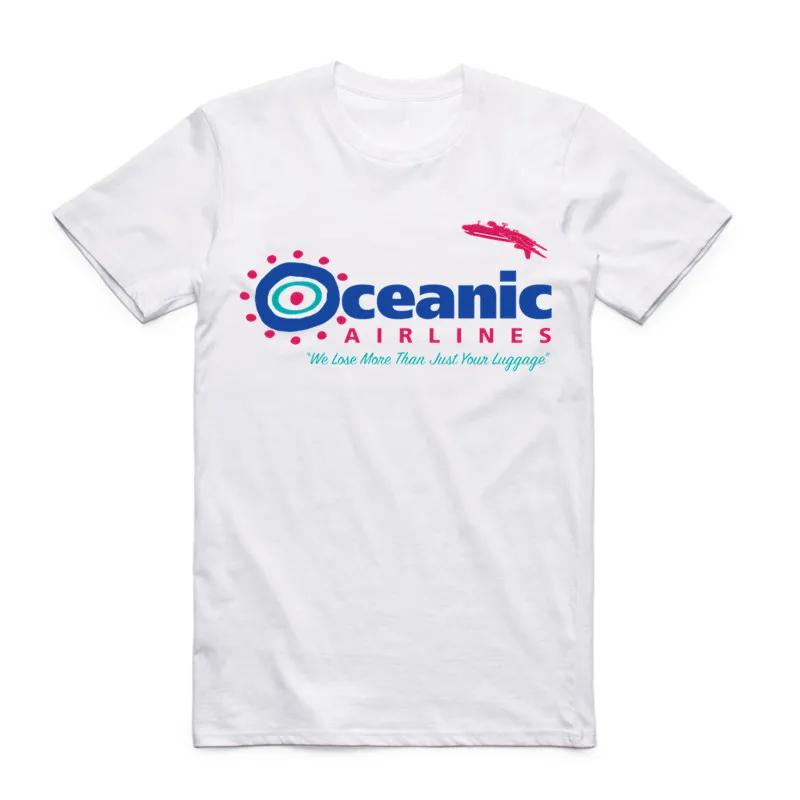 2026 Summer Fashion Oceanic Airlines Men T Shirt Tall Novelty Print O Neck T-shirt Cool Short Sleeve Men's Clothing