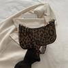 Fashionable Retro Leopard Print Pu Crescent Bag For Women Versatile Daily Use