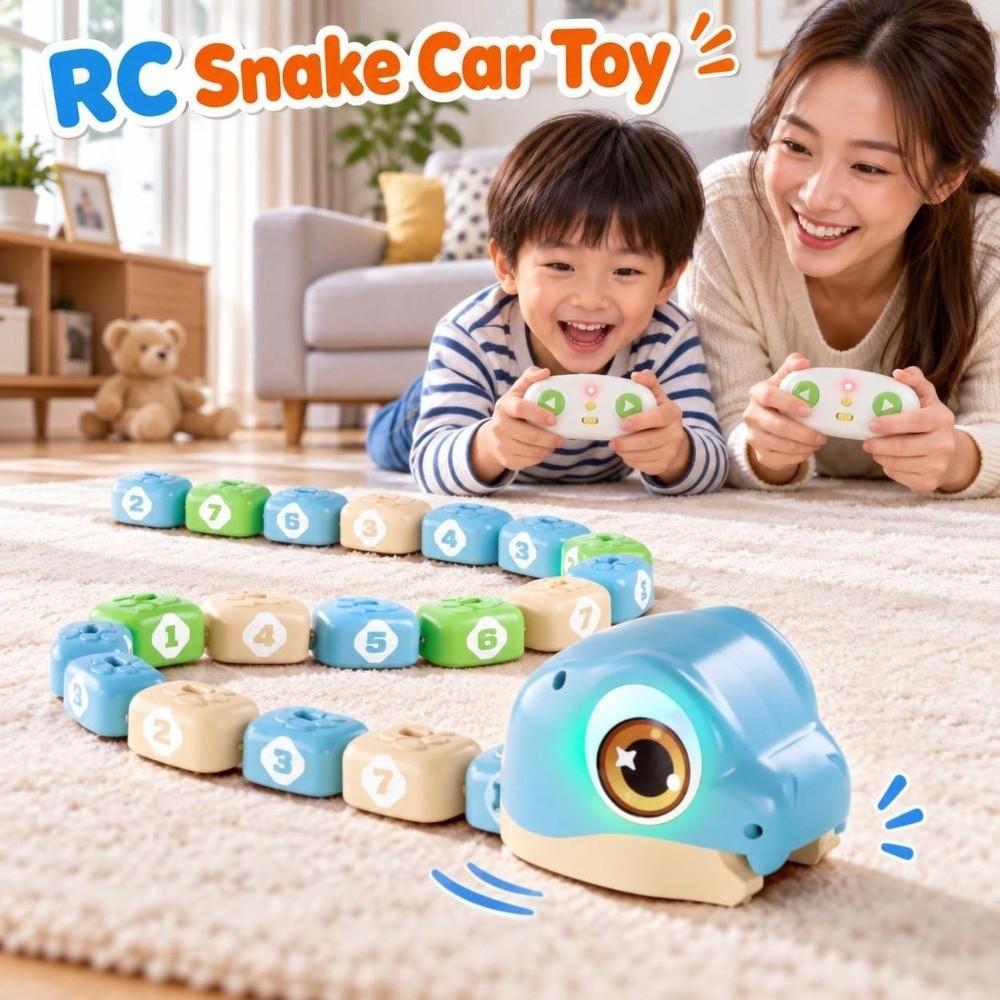 Magnetic Remote Control Car Rechargeable Magnetic RC Car Racing Model RC Snake Car Toy Boys Toy
