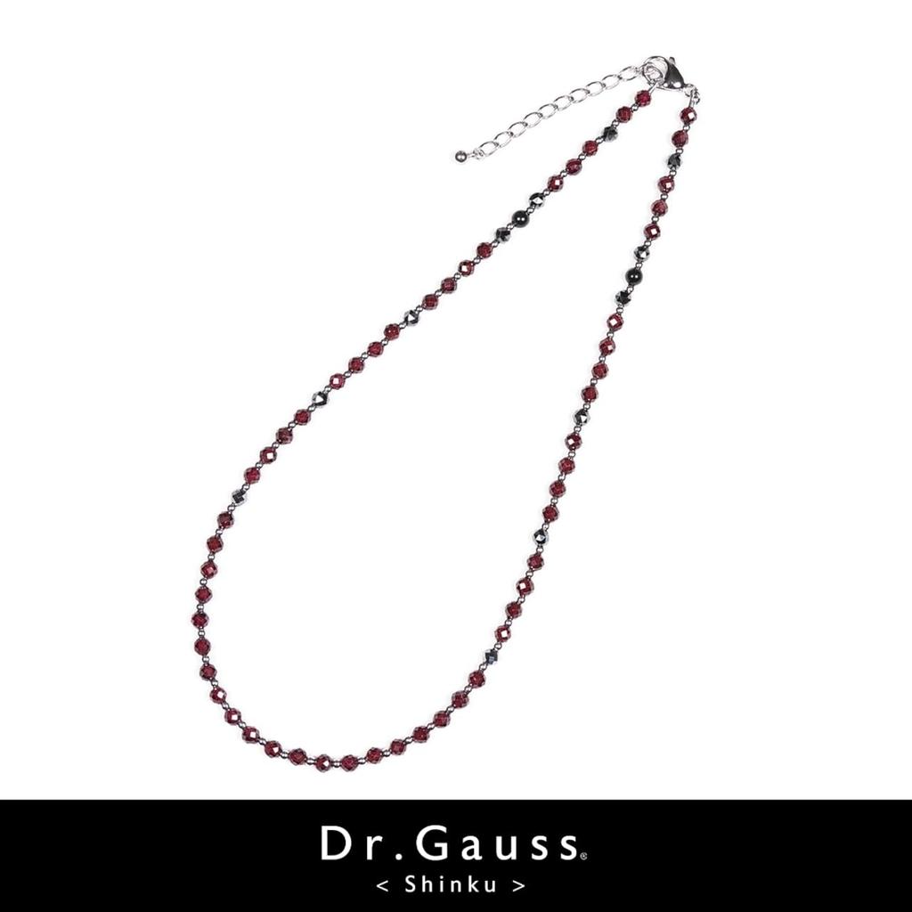 Размер Gauss S Приблизительно от 45 см до 50 см Магнитное ожерелье Управляемое медицинское оборудование Красный гранат Dr.. (Доктор Гаусс) <SHINKU/Crimson>