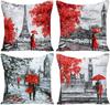 Fashion Bohemian Pattern Throw Pillow Covers Square Decorative Cushion Case For Sofa Bench Car Bed 18 X 18 Inch Set Of 4